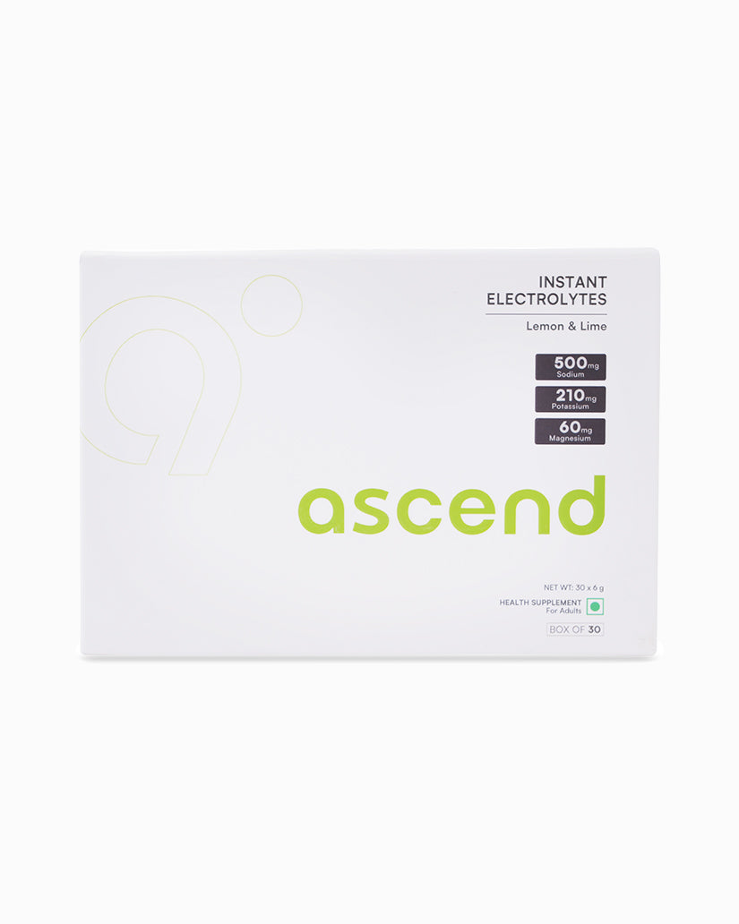 lemon lime box of electrolytes from ascend india