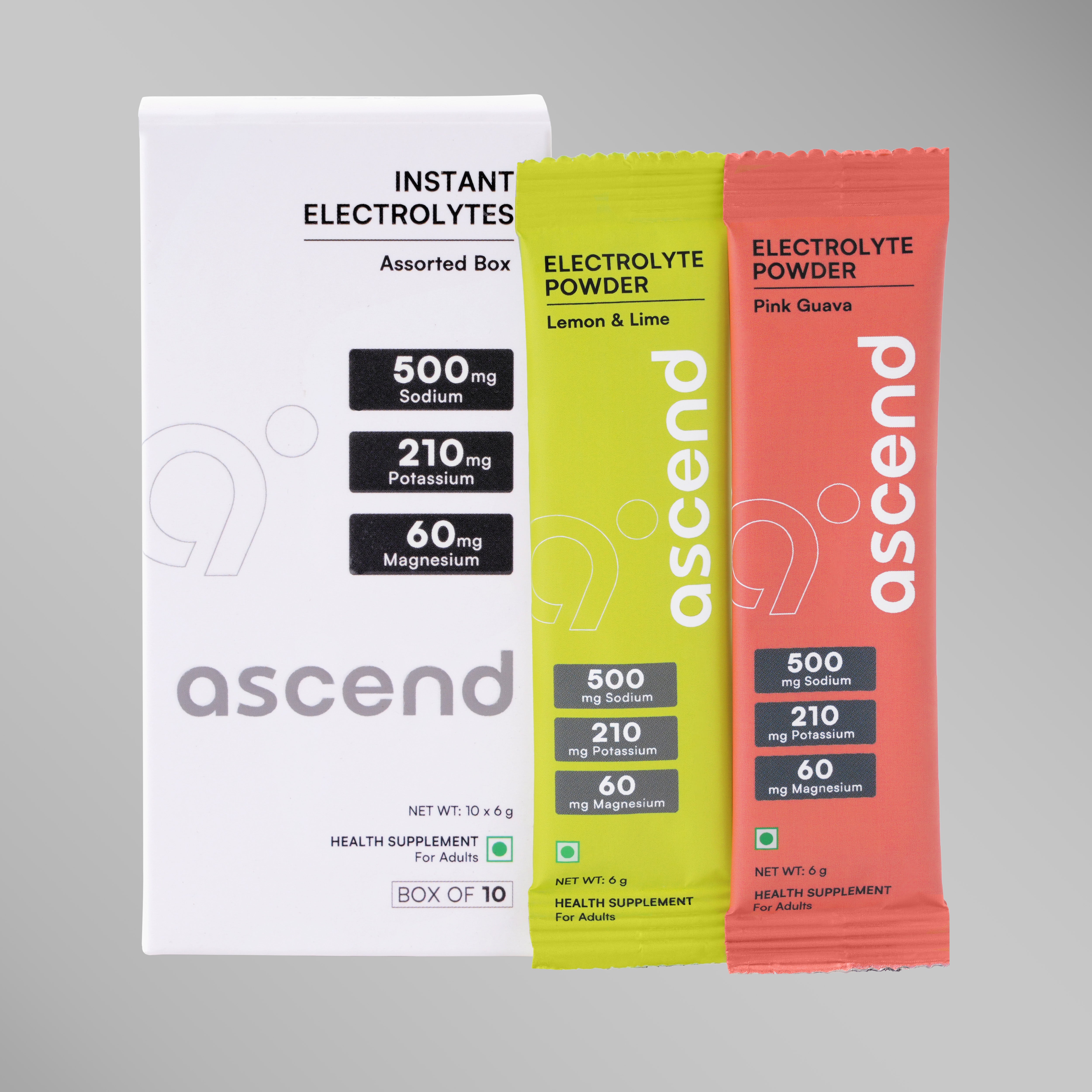 Zero Sugar Ascend Electrolytes - Assorted | 500 mg sodium