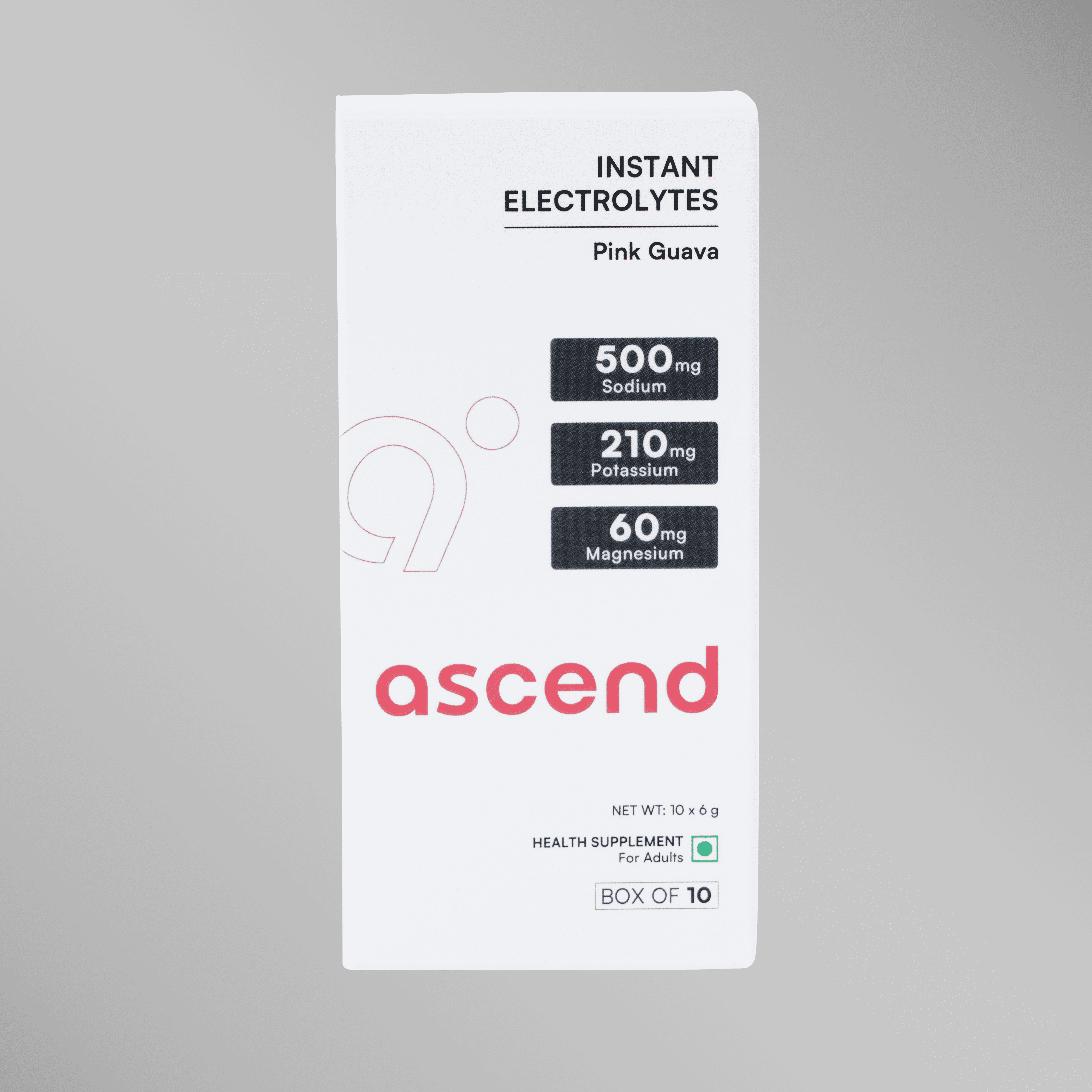 Zero Sugar Ascend Electrolytes - Pink Guava | 500 mg sodium