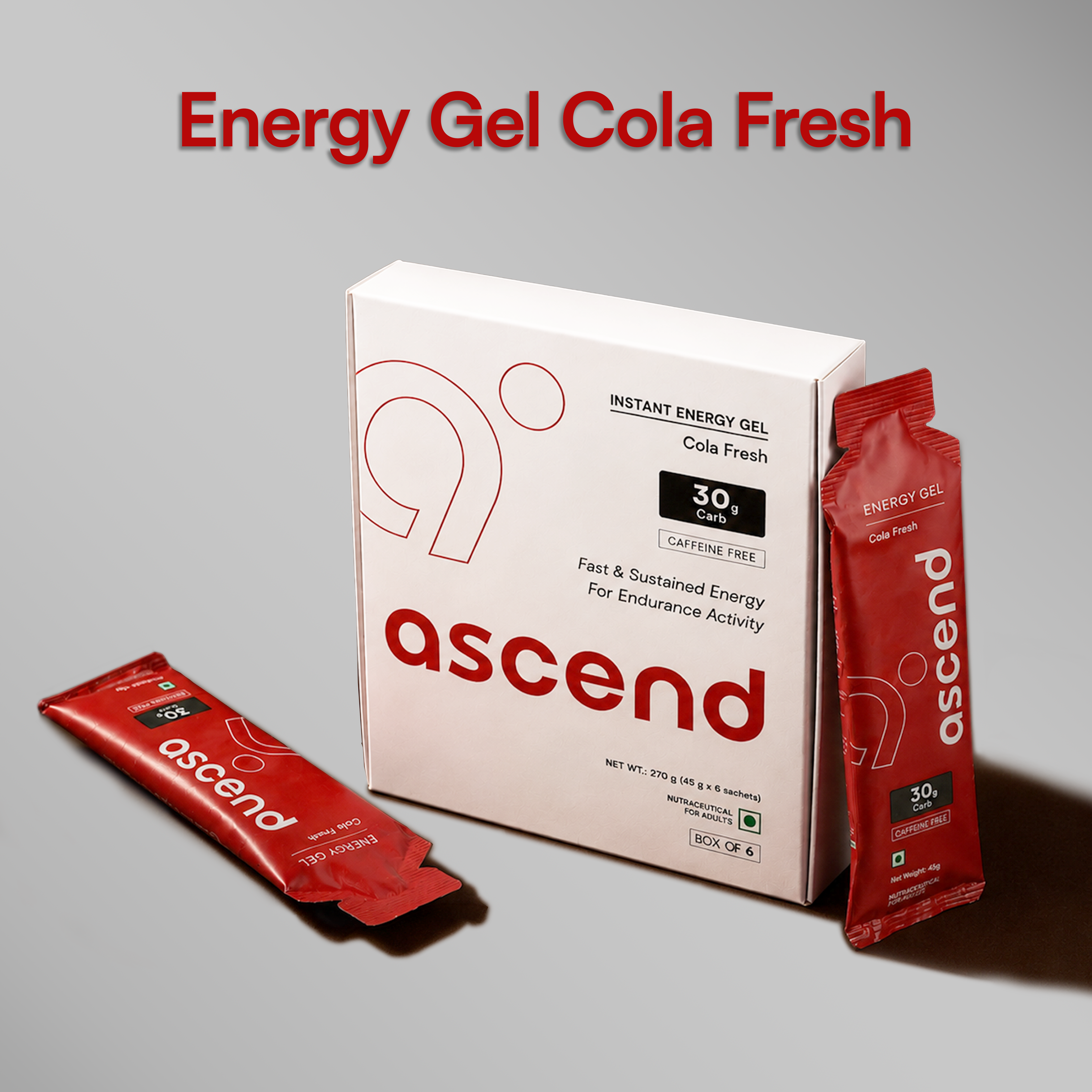 30 gm Carbs - Ascend Energy Gel (Cola Fresh)