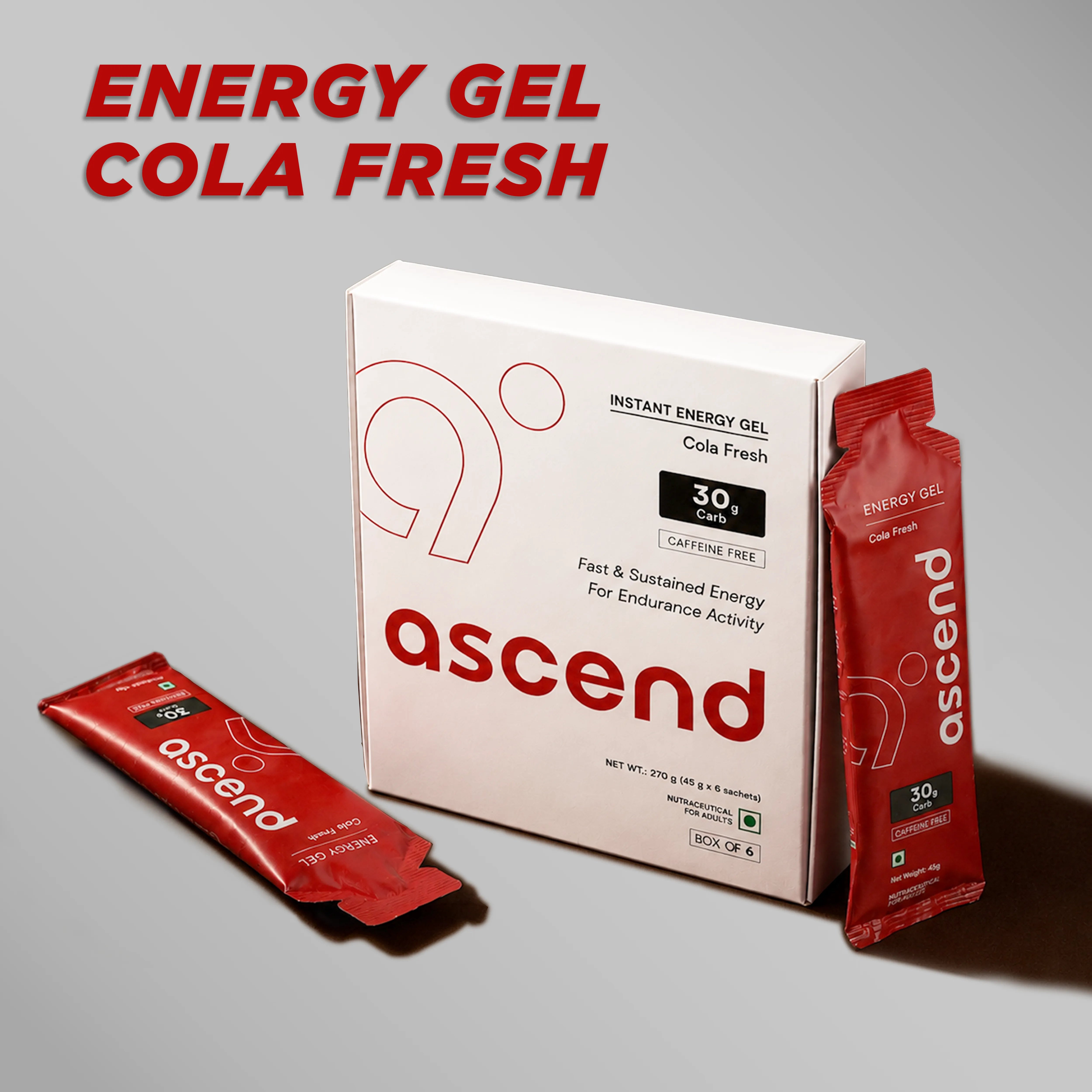 30 gm Carbs - Ascend Energy Gel (Cola Fresh)