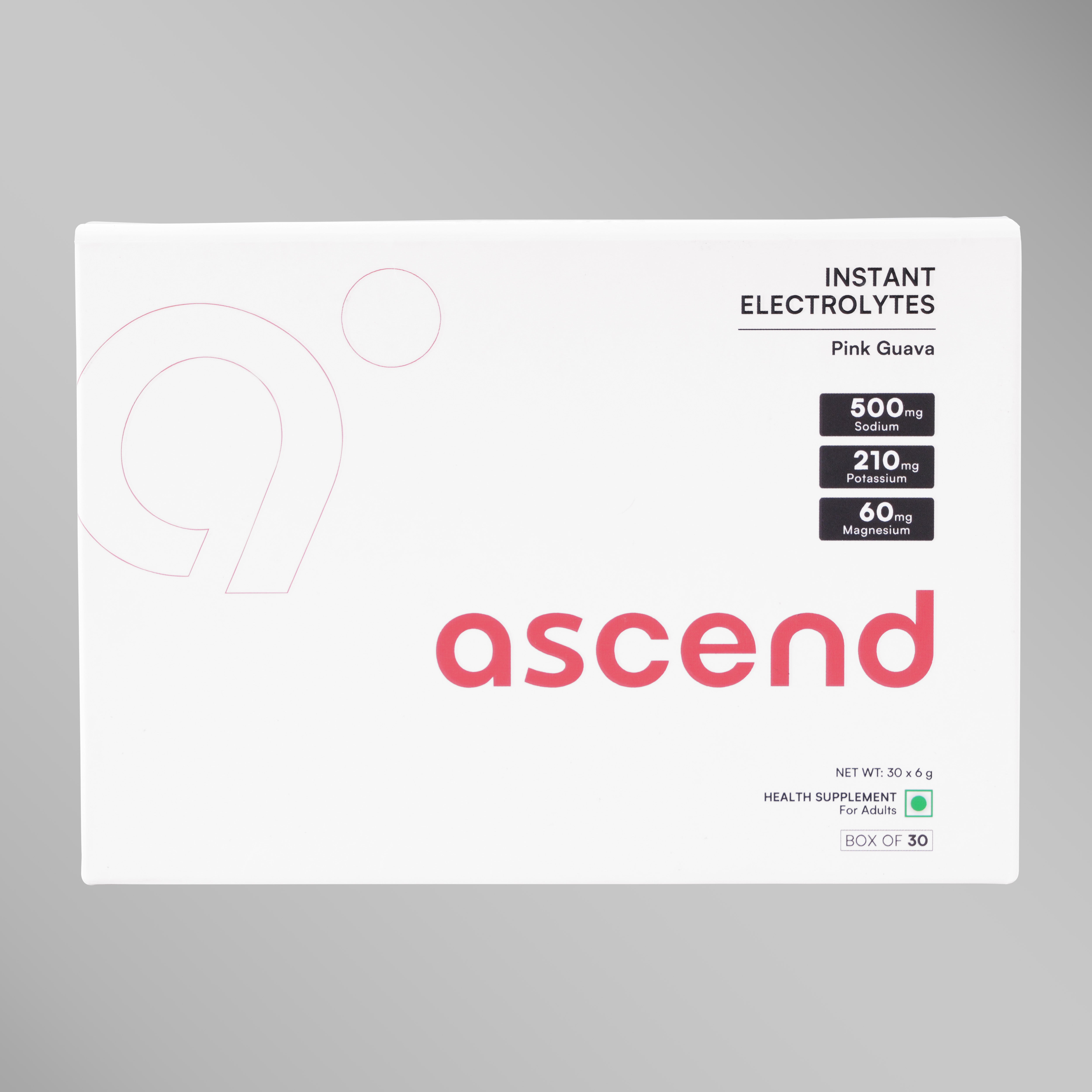 Zero Sugar Ascend Electrolytes - Pink Guava | 500 mg sodium